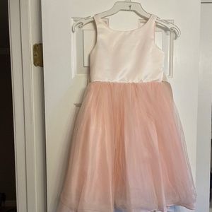 Flower Girl Dress Wedding Size 3/4 Sleeveless Ivory Formal